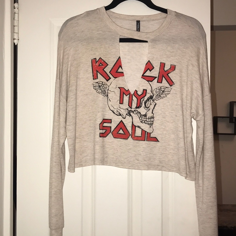 Long sleeve rock my soul lightweight top